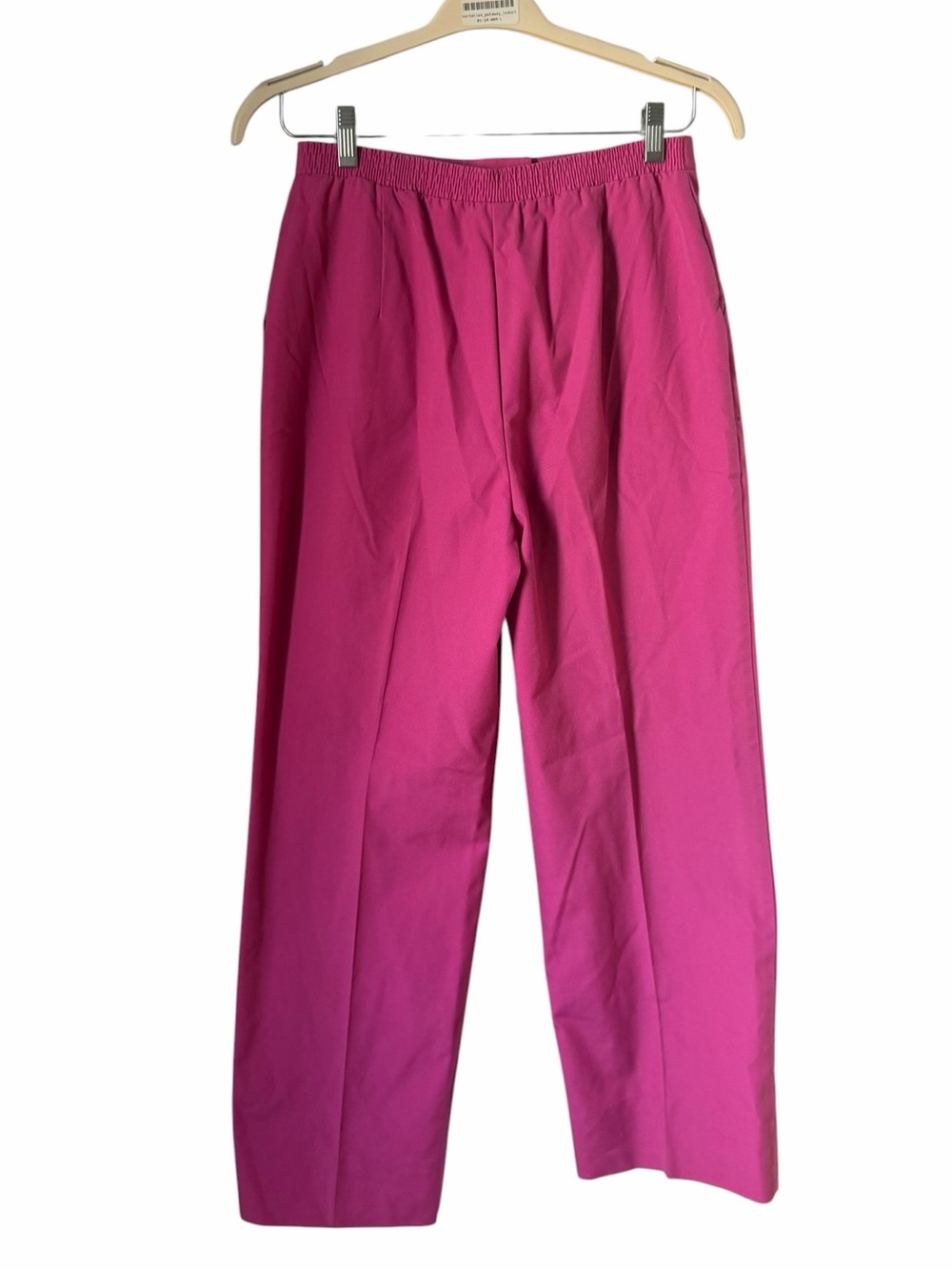 Koret Vibrant Hot Pink Two-Piece Pantsuit Blazer Pull On Pants Vintage Casual - Picture 6 of 10
